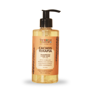 Shampoo Cachos Terapia 250 ml Chia e Linhaça Low Poo Natural Vegano