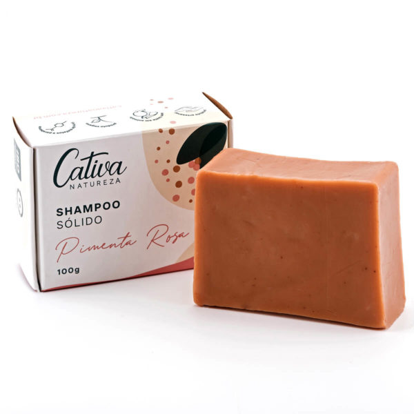 Shampoo sólido Pimenta Rosa 100g Orgânico Natural Vegano - Image 2