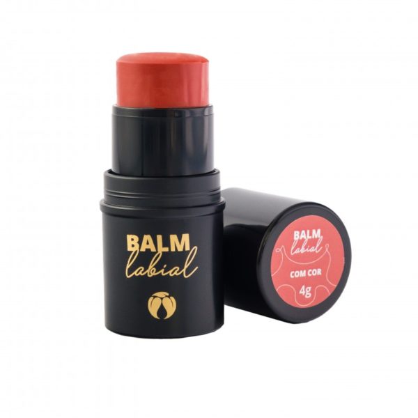 Balm Labial Orgânico e Vegano com cor  4g