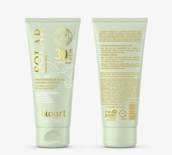 Protetor Solar Natural FPS 30 Bioart 70ml - Image 2