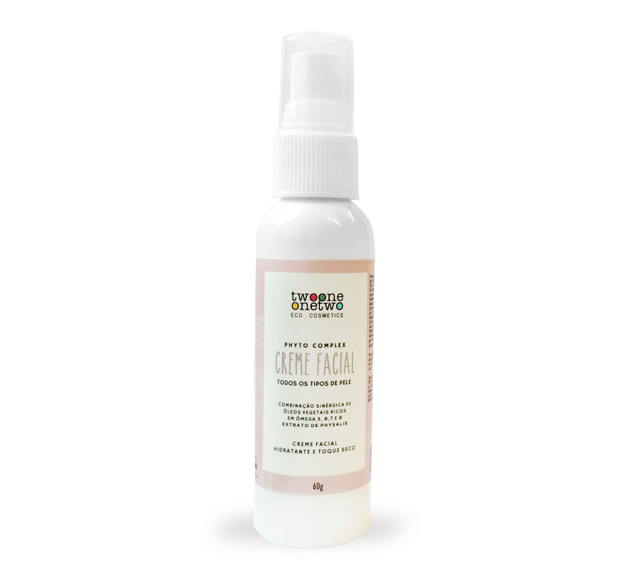 Creme Facial Hidratante Physalis e Ômegas Natural Vegano Twooneonetwo 60g