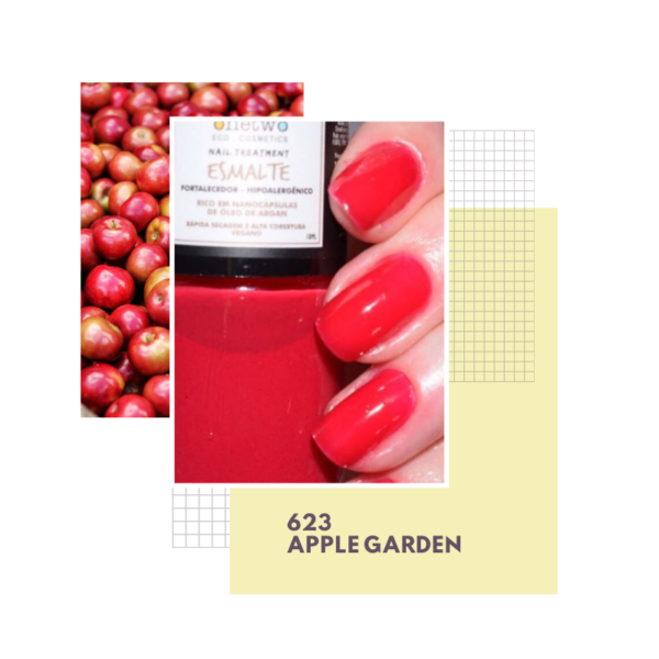 Esmalte Hipoalergênico Vegano Fortalecedor 10ml APPLE GARDEN (1623) Twoone Onetwo - Image 2