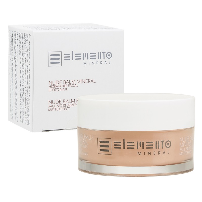 Nude Balm Hidratante Facial Efeito Mate - Elemento Mineral 50g