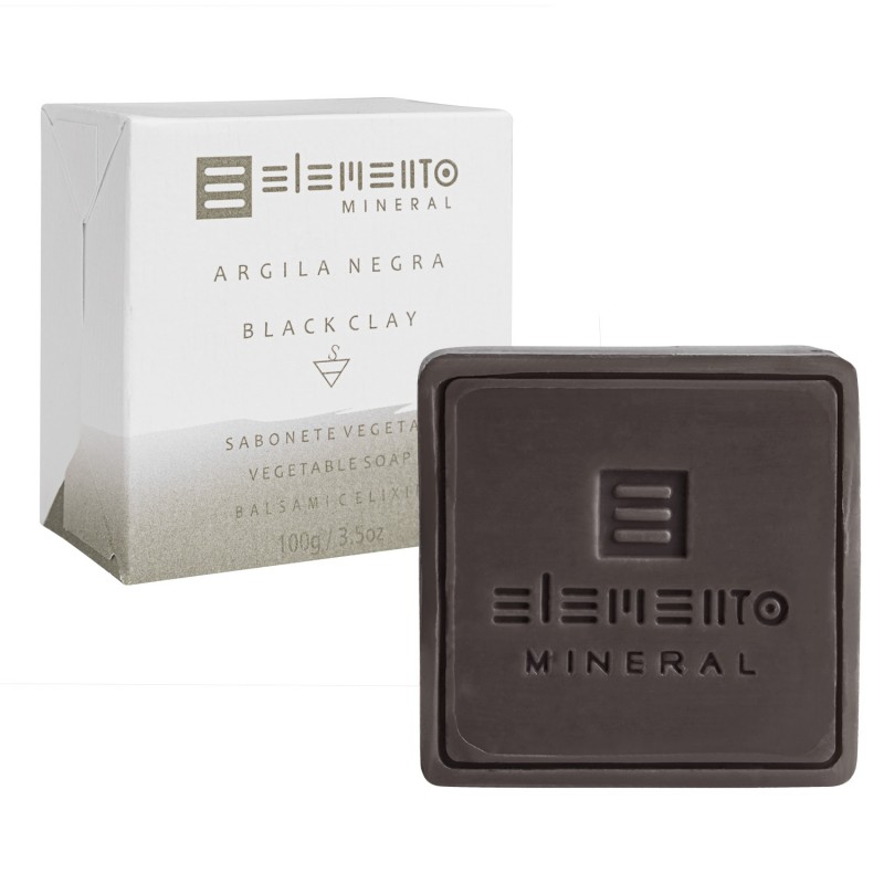 Sabonete de Argila Negra 100g Elemento Mineral