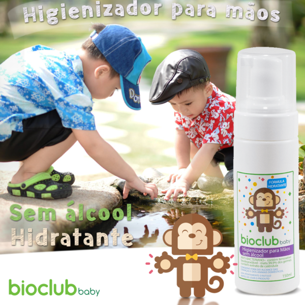 Mãos Limpinhas ( Higienizador para mãos sem álcool) Bioclub  150ml - Image 3