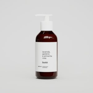 Hidratante Corporal - Lavanda, Gerânio e Pimenta Rosa - Biotiê 200ml