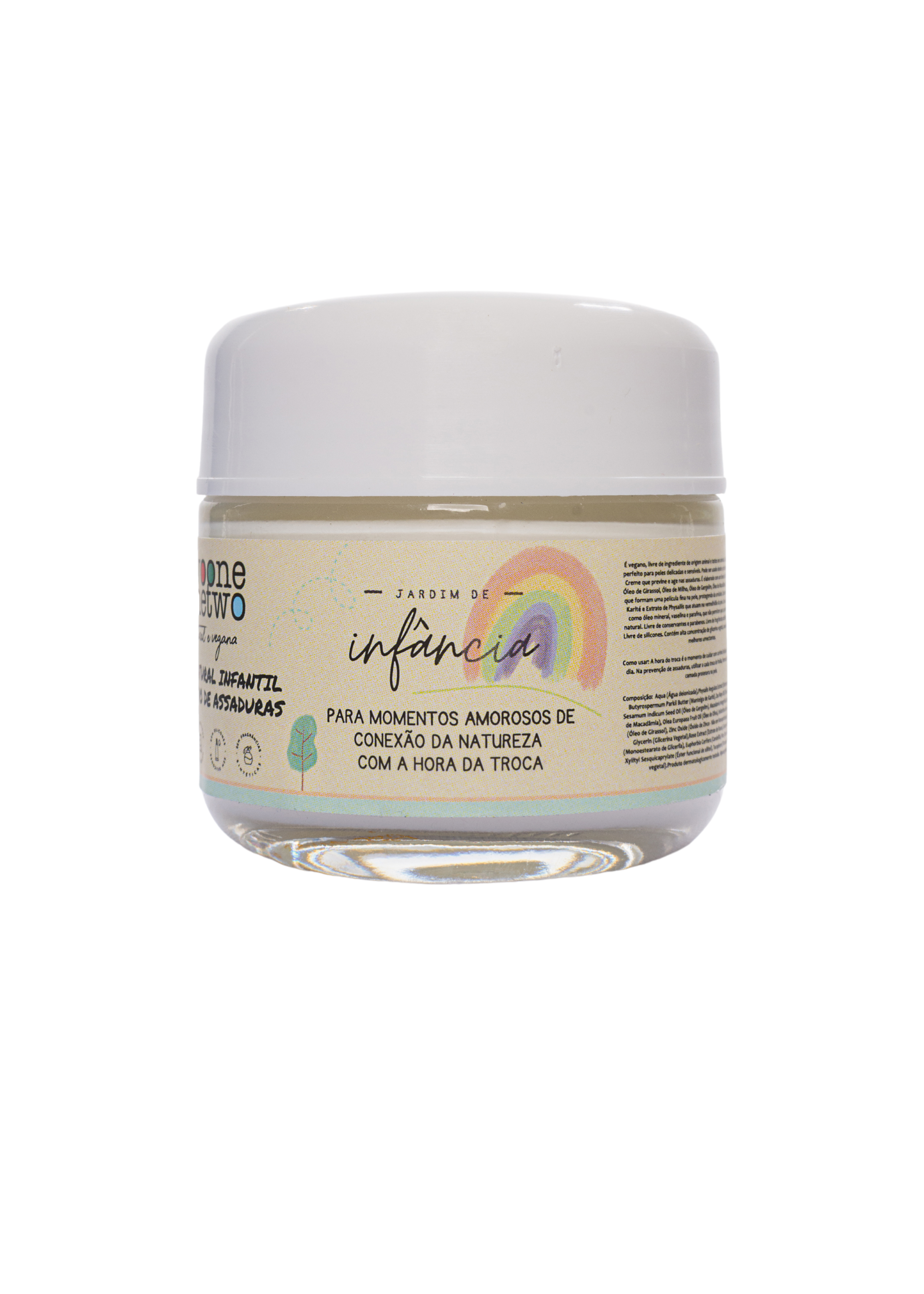 Creme Natural Infantil Preventivo de Assaduras Twooneonetwo 60g