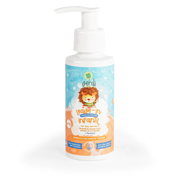 Leave in Creme de Pentear Infantil 100% natural