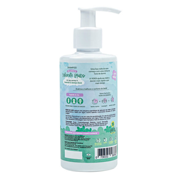 Sabonete e Shampoo Líquido Infantil Relaxante - Lavanda e Laranja Doce - Image 2