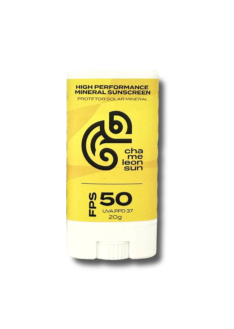 Protetor solar Mineral Bastão BEGE- Chameleon Sun - 20g - Imagem 3