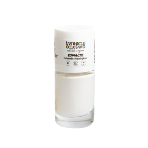 Esmalte Hipoalergênico Vegano Fortalecedor 10ml BRIGHT WHITE (1626) Twoone Onetwo