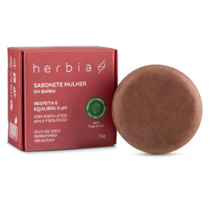 Sabonete Mulher Natural e Vegano - Herbia em barra 35g