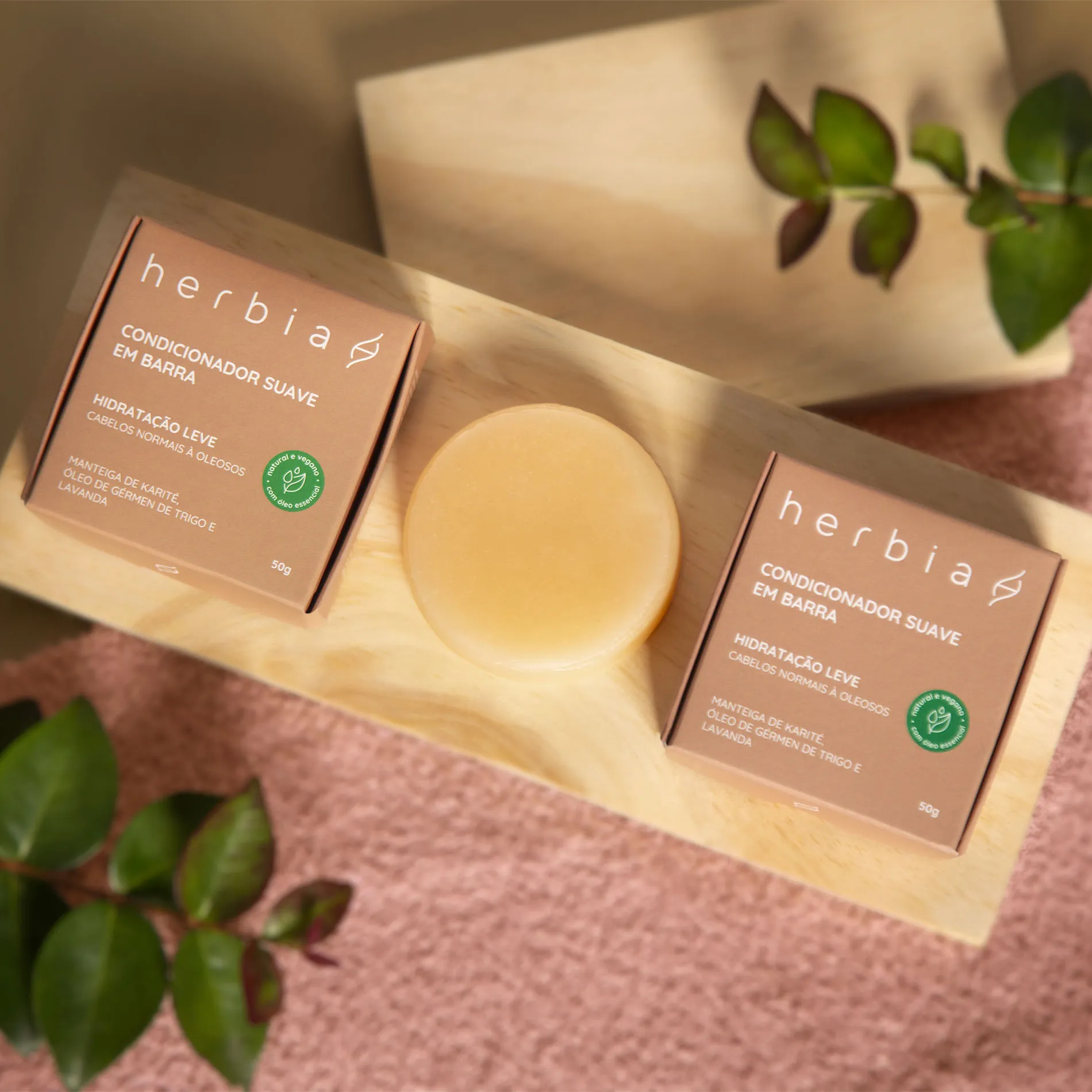 Condicionador em Barra Suave - Herbia 50g - Imagem 2