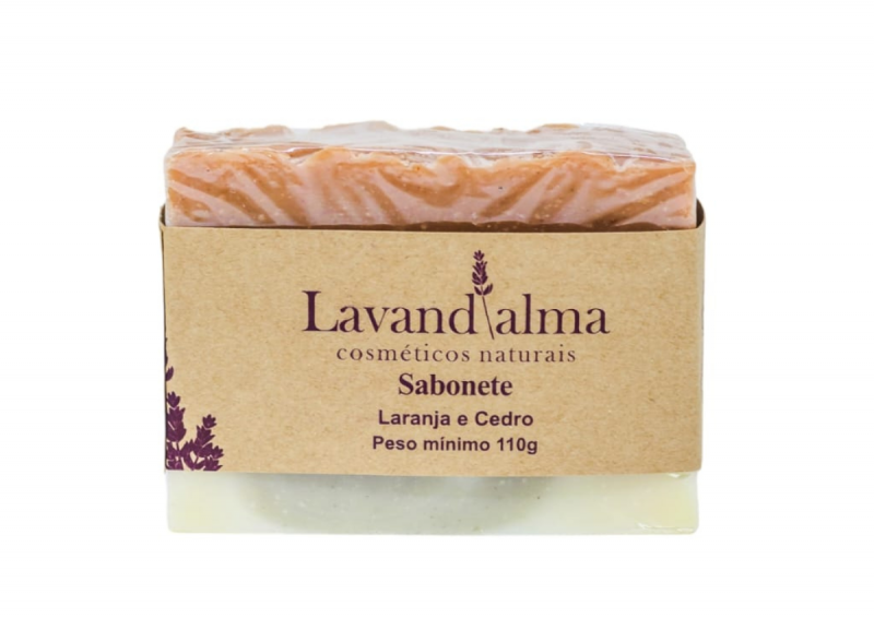 Sabonete de Laranja e Cedro - Lavandalma 110g