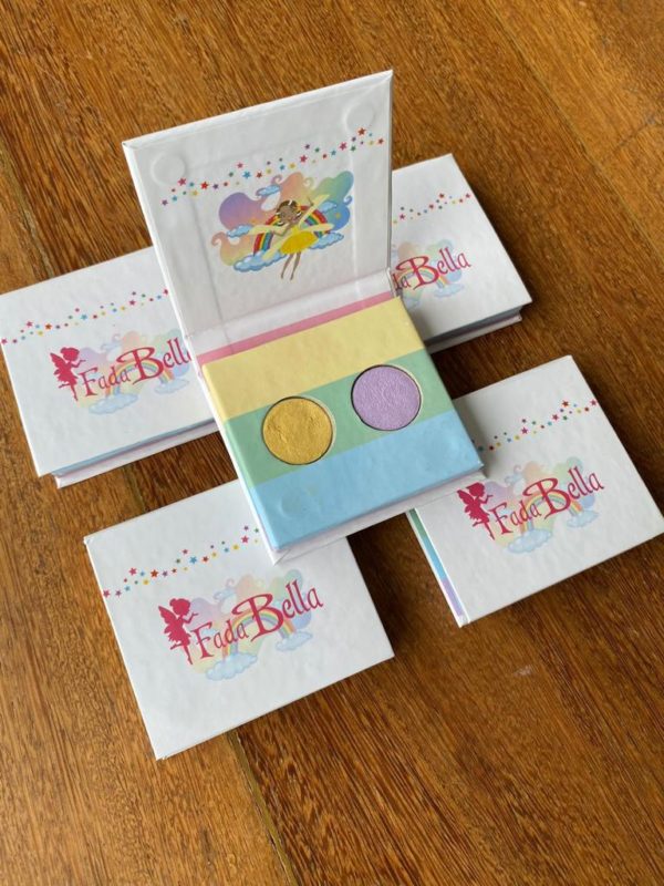 Duo de sombras Chuva dourada & Nuvem de sonhos (Dourada e Lilás)- Fada Bella