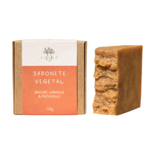 Sabonete Vegetal de Bacuri, Laranja e Patchouli - Baobá Saboaria 110g