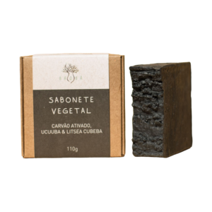 Sabonete Vegetal de Carvão Ativado, Ucuuba e Litsea Cubeba - Baobá Saboaria 110g