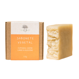 Sabonete Vegetal Manteiga de Cupuaçu, Capim Limão e Alecrim - Baobá Saboaria 110g