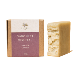 Sabonete Vegetal de Manteiga de Karité e Lavanda - Baobá Saboaria 110g