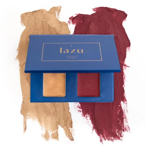Duo Multifuncional Ruby Glow - Dourado & Vinho - Lazú 9g - Image 2