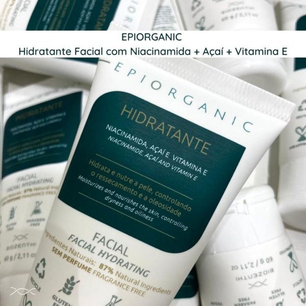 Epiorganic Hidratante Facial Niacinamida + Vitamina E + Açaí - Biozenthi 60g - Image 2