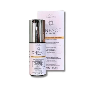 On Face Creme Hidratante Diurno com Vitaminas C + Cúrcuma + Vitamina E - Biozenthi 30ml