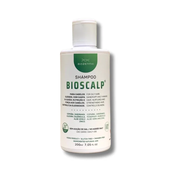 Bioscalp Shampoo para controle da caspa, queda e oleosidade - Biozenthi 200ml