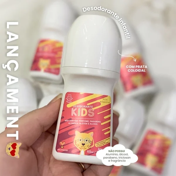 Gato Divino Desodorante Roll-On Kids Natural - Biozenthi 65ml - Image 2