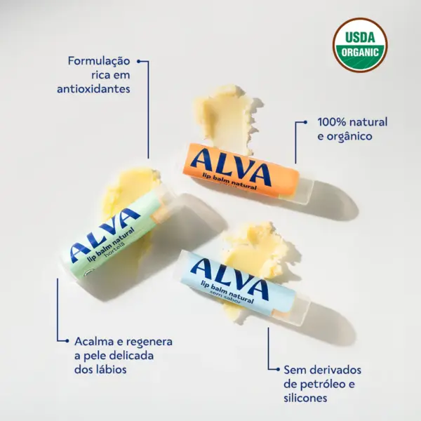 Lip Balm Orgânico Hortelã - Alva 4,25g - Image 3