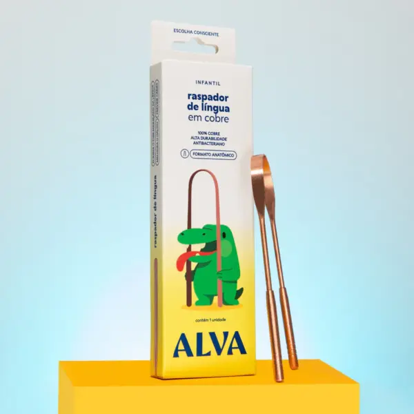 Raspador de Língua de Cobre Infantil - Alva - Image 2