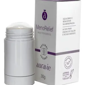 Menorelief - Balm Fitoterápico para sintomas de Menopausa e TPM - Auravie 30g