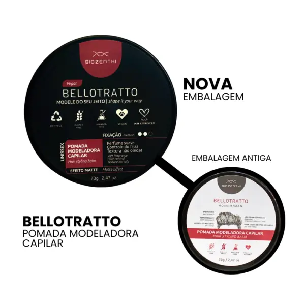 Pomada Modeladora Bellotratto - Biozenthi 70g - Image 2