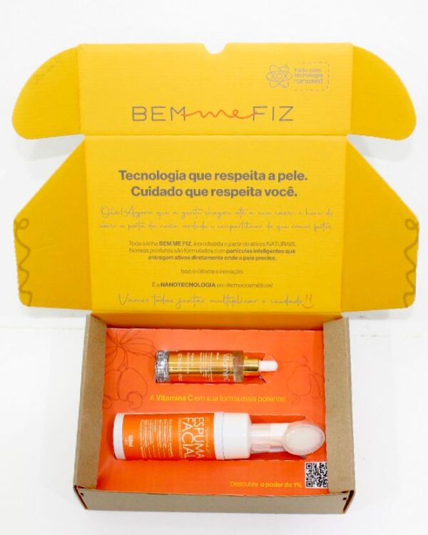 Kit CajuUau - Espuma de Limpeza e Sérum de Vitamina C - Bem Me Fiz - Image 3