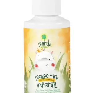 Leave In Creme de Pentear com Aloe Verade Pentear Infantil 100% Natural - Verdi 110ml