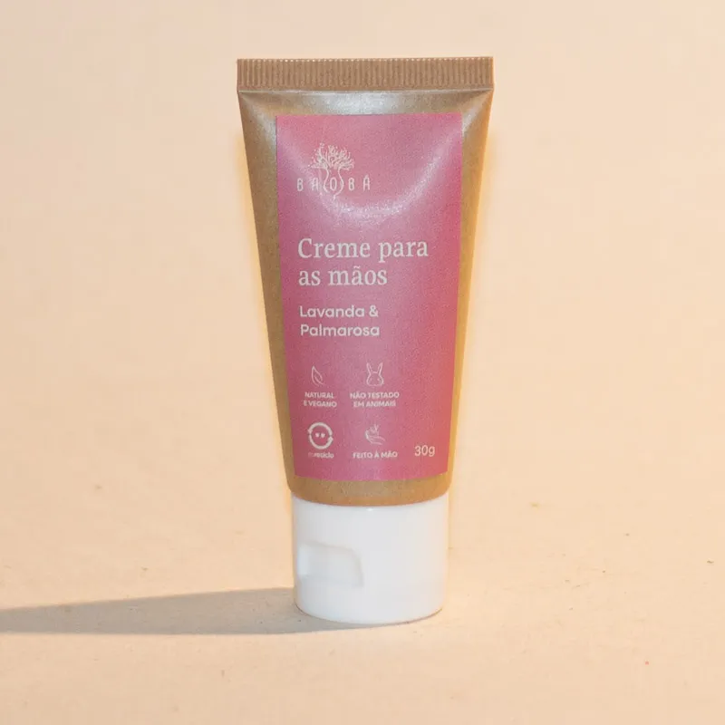 Creme para as mãos de Lavanda e Palmarosa - Baobá 30g